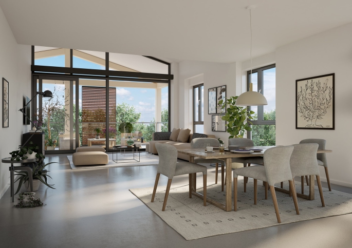Torensteepolder De Meent, Appartementen, gebouw A, bouwnummer: 9, Numansdorp