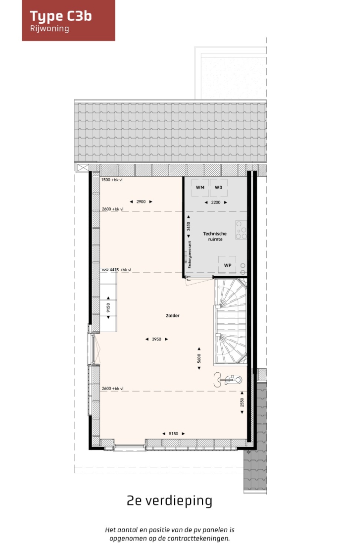 Krekenbos fase 7 te Zuidland, Rijwoningen type C, bouwnummer: 120, Zuidland