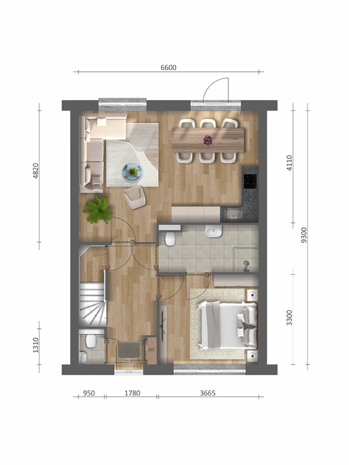 Blom fase 3, Rijwoning special type E2, Klaaswaal