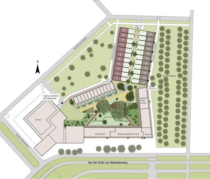 De Hofrij, Parkwoning 3-laags, bouwnummer: 8, Rotterdam