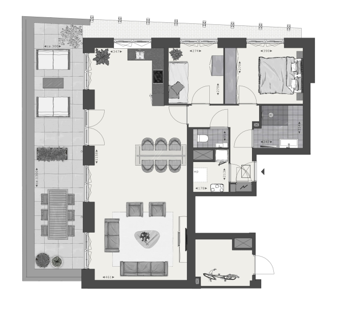 De Kade - De Witte Villa, Appartement, bouwnummer: 1, Maassluis