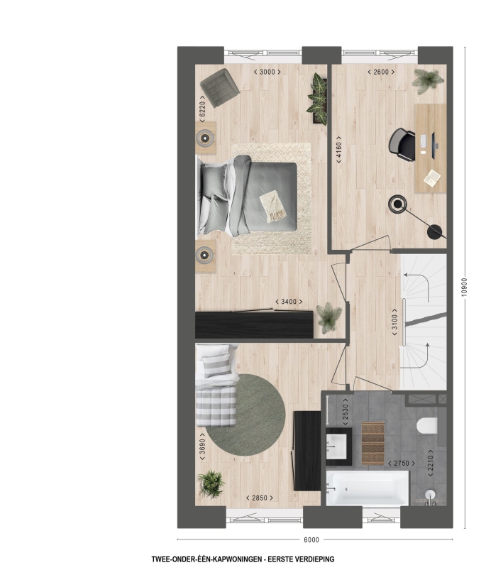 Essezoom Triomf - fase 13, Twee onder één kapwoning, bouwnummer: 14, Nieuwerkerk A/D IJssel