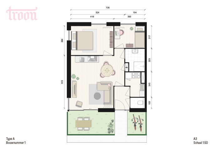 Troon - VERKOOP GESTART - MAAK KANS TM 12 FEBRUARI!, Type A, bouwnummer: 1, Maassluis