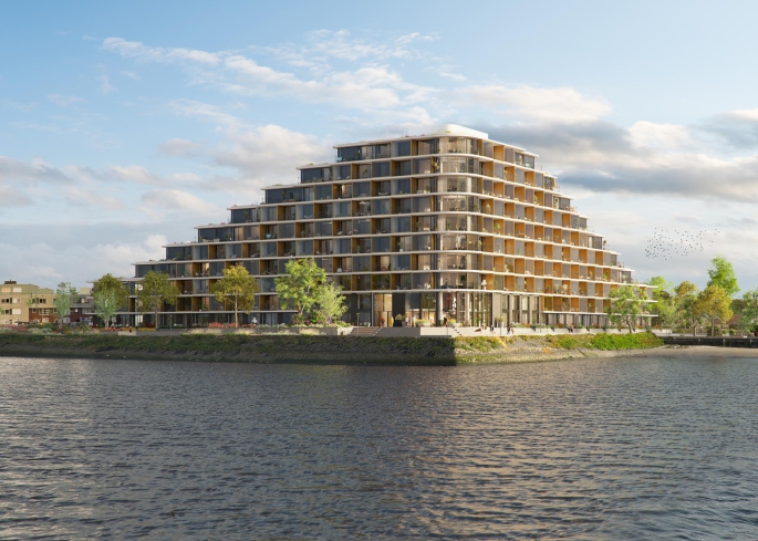 Waterside II, Type D1 - Appartement Waterside II, Rotterdam