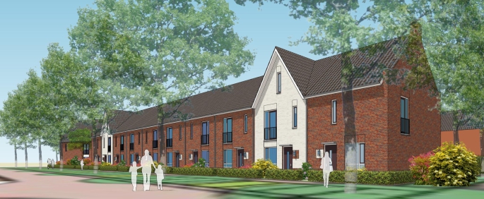 Dorpshart Zwartewaal, Drie-onder-een-kapwoning, Zwartewaal