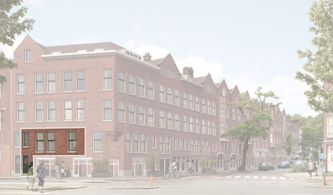 Bouwershof | Rusthoflaan, Hoekappartement, Rotterdam