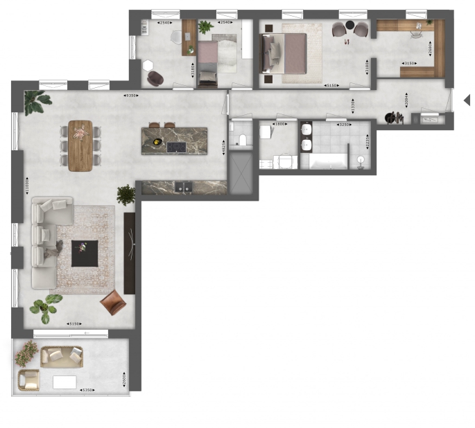 De Kade - Sluyse Diep - Panorama appartementen, Type A, bouwnummer: 4.01, Maassluis