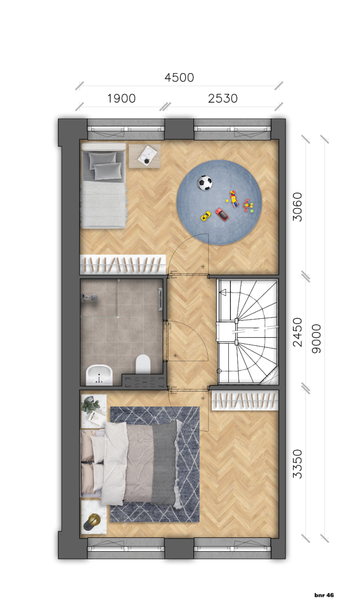 Blom fase 3, Rijwoning type B1, Klaaswaal