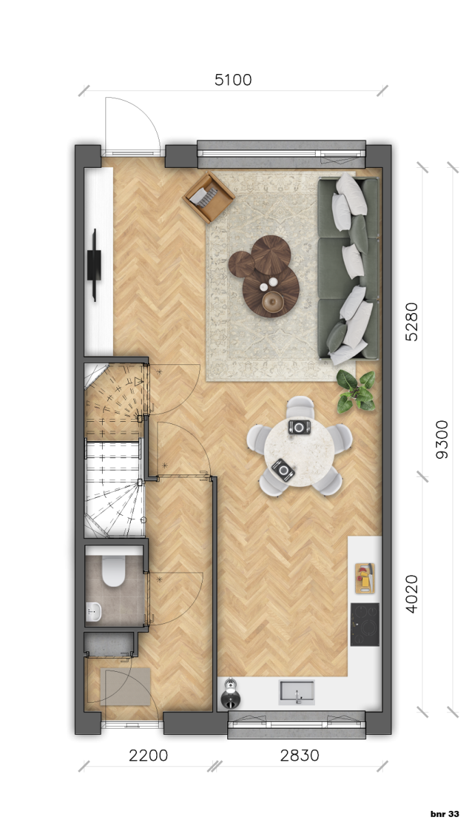 Blom fase 3, Rijwoning type B2, Klaaswaal