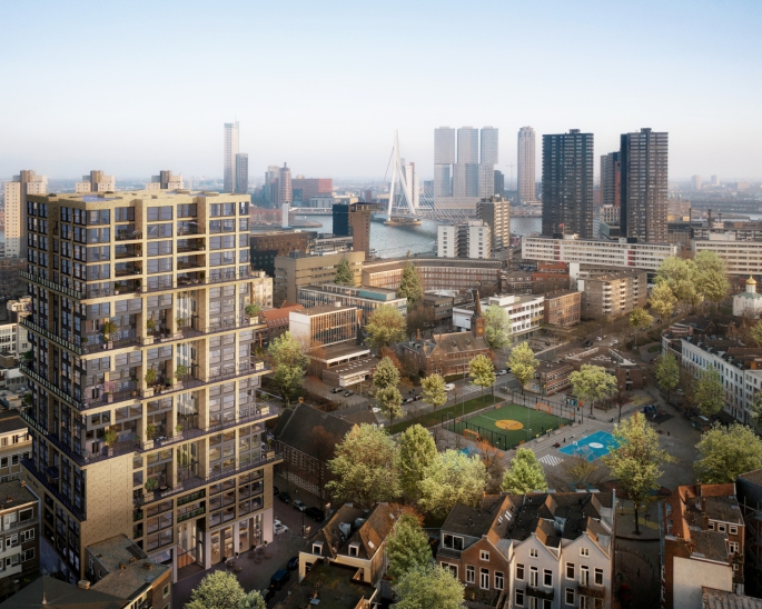 De Maasbode, Downtown Appartement, bouwnummer: 2, Rotterdam
