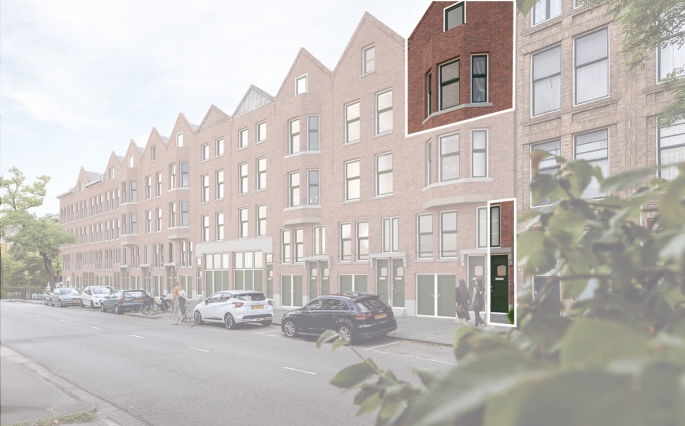 Bouwershof | Rusthoflaan, Dubbele bovenwoning, Rotterdam