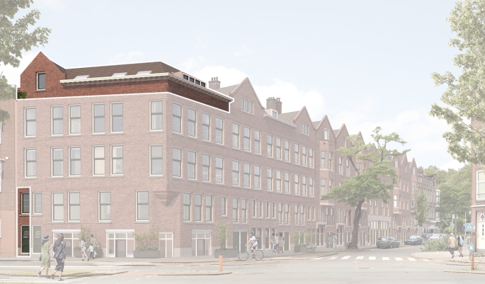 Bouwershof | Rusthoflaan, Hoekappartement, Rotterdam