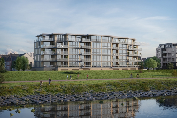 De Kade - Sluyse Diep - Panorama appartementen, Type B, bouwnummer: 4.05, Maassluis