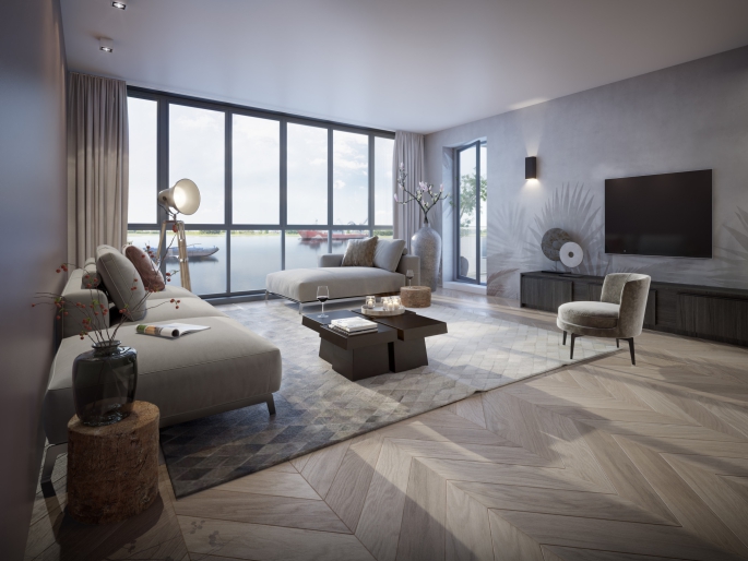 De Kade - Sluyse Diep - Panorama appartementen, Type B, bouwnummer: 4.05, Maassluis