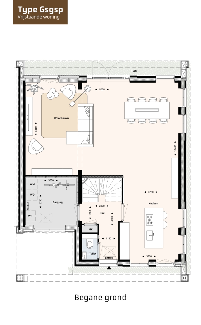 Krekenbos fase 7 te Zuidland, Vrijstaande woningen Type GSG, bouwnummer: 113, Zuidland