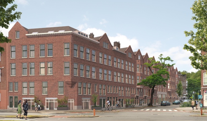 Bouwershof | Rusthoflaan, Hoekappartement, Rotterdam