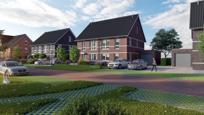 Torensteepolder De Bloesem, 2^1-kap, beukmaat 6000, zij entree, bouwnummer: 23, Numansdorp