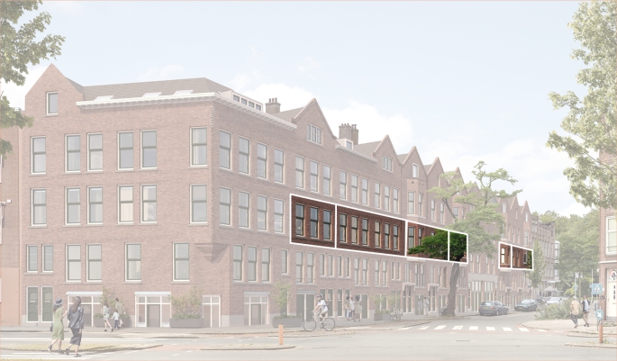 Bouwershof | Rusthoflaan, Bajonet woning, Rotterdam