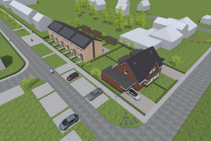 Goudswaard, Van Gaesbeekstraat, Eengezinswoningen, bouwnummer: 12, Goudswaard