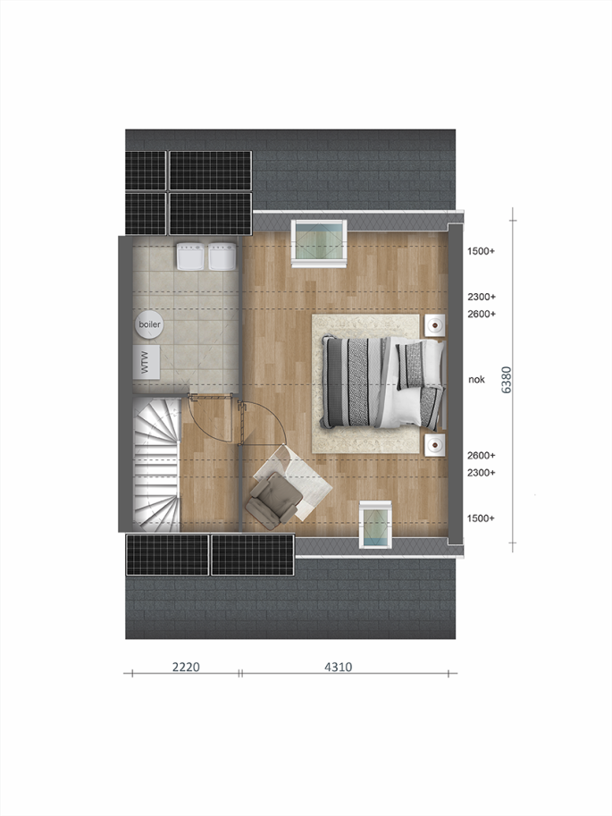 Blom fase 3, Rijwoning special type E2, bouwnummer: 75, Klaaswaal