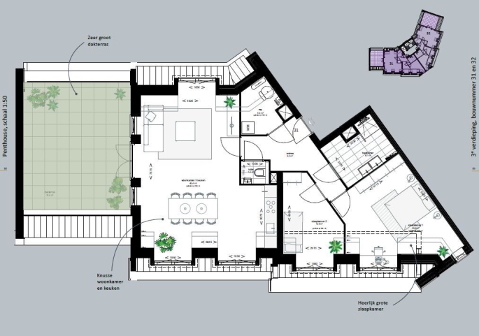 Verreweg - Nieuw Hollands Huis - Wilgenrijk, Appartement, bouwnummer: 32, Maassluis