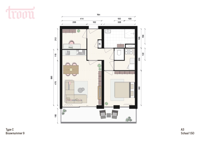 Troon - VERKOOP GESTART - MAAK KANS TM 12 FEBRUARI!, Type C, bouwnummer: 9, Maassluis