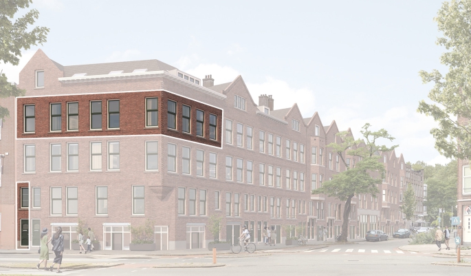 Bouwershof | Rusthoflaan, Hoekappartement, Rotterdam
